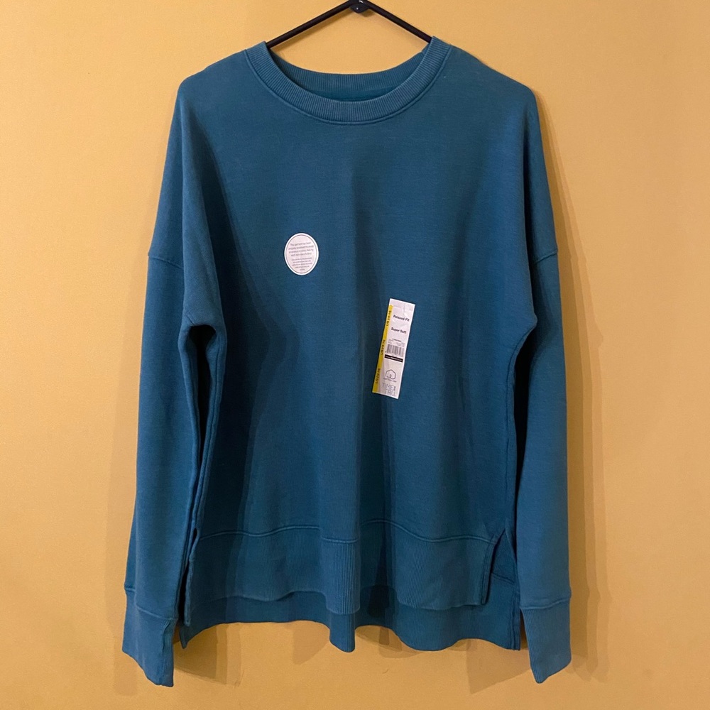 Green crew neck